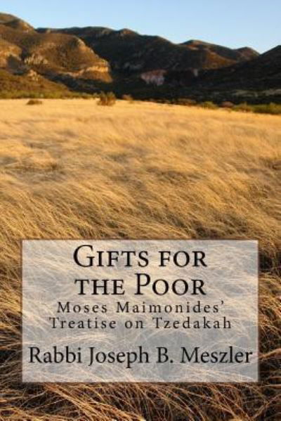 Cover for Joseph Meszler · Gifts for the Poor (Paperback Book) (2015)