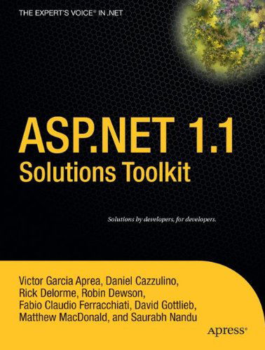Cover for Victor Garcia Aprea · Asp.net 1.1 Solutions Toolkit (Paperback Book) (2005)