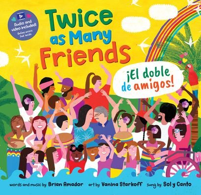 Cover for Brian Amador · Twice as Many Friends / El doble de amigos - Barefoot Singalongs (Paperback Book) [English And Spanish edition] (2023)