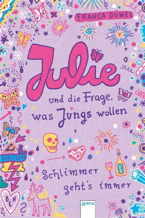 Cover for Düwel · Julie und die Frage, was Jungs wo (Buch)