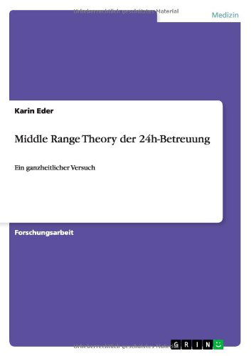 Cover for Eder · Middle Range Theory der 24h-Betreu (Book) [German edition] (2013)