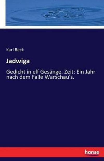 Cover for Beck · Jadwiga (Buch) (2017)