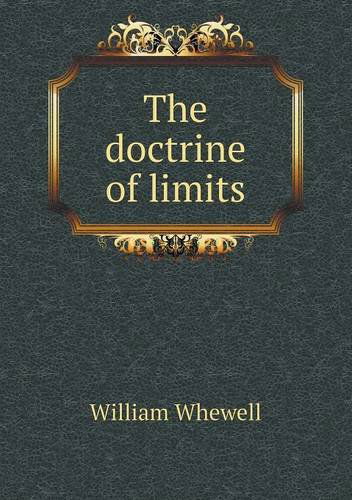 Cover for William Whewell · The Doctrine of Limits (Paperback Book) (2013)