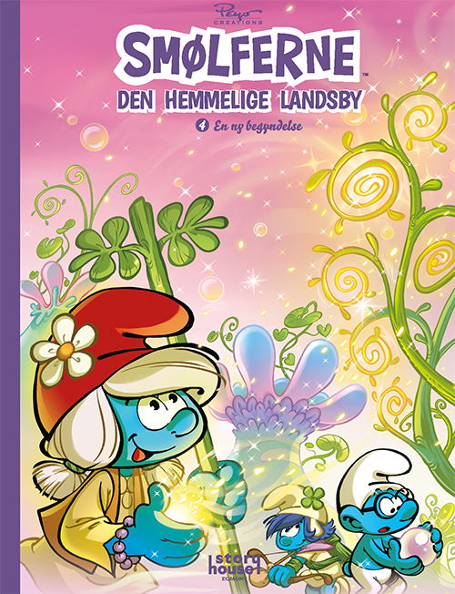 Cover for Smølferne: Den hemmelige landsby  4 (Hardcover Book) (2025)