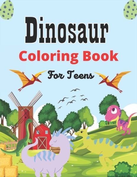 Cover for Ensumongr Publications · Dinosaur Coloring Book For Teens (Pocketbok) (2020)
