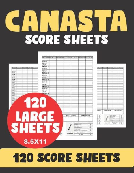 Cover for Steve Rush · Canasta Score Sheets (Paperback Book) (2020)