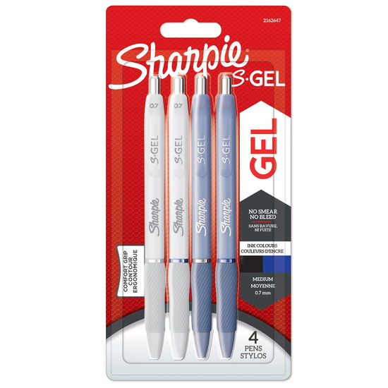 Cover for Sharpie · S-gel Pens Medium Point - Frost Blue &amp; White Pearl Barrels (2162647) (Leksaker) (2024)