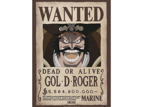 Cover for Abysse · ONE PIECE  - Poster «Wanted Gol D. Roger» (52x38) (Leketøy)