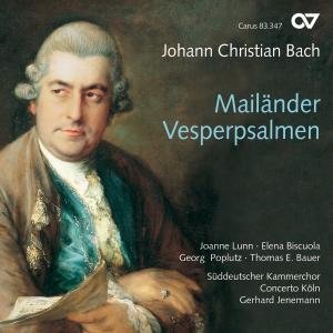 Mailander Vesperpsalmen / Milan Vesper Psalms - Bach,j.c. / Lunn / Sdco /concerto Koln / Jenemann - Muziek - CARUS - 4009350833470 - 28 juni 2011