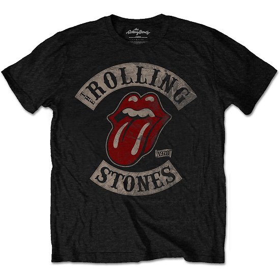 Cover for The Rolling Stones · The Rolling Stones Unisex T-Shirt: Tour 1978 (T-shirt) [size L] [Black - Unisex edition] (2020)