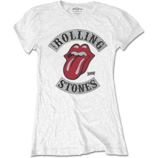 The Rolling Stones Ladies T-Shirt: Tour 1978 - The Rolling Stones - Produtos -  - 5056170670470 - 