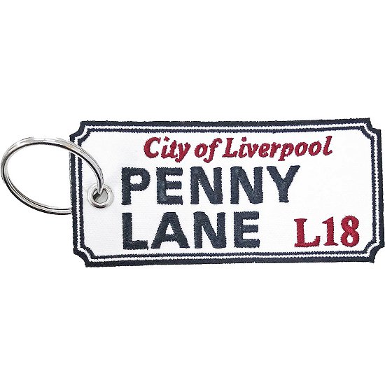 Road Sign Keychain: Penny Lane Liverpool Sign (Double Sided) - Road Sign - Merchandise -  - 5056368600470 - 