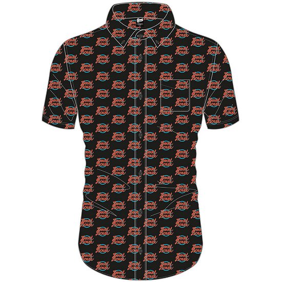 David Bowie Unisex Casual Shirt: Logo Pattern (All Over Print) - David Bowie - Marchandise -  - 5056368613470 - 