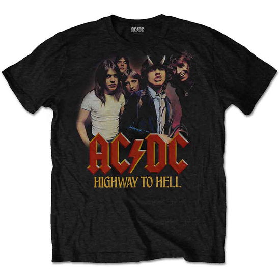 AC/DC Unisex T-Shirt: H2H Band (Black) - AC/DC - Produtos - - 5056368642470 - 25 de setembro de 2020