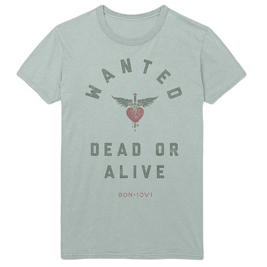 Bon Jovi Unisex T-Shirt: Wanted - Bon Jovi - Merchandise -  - 5056368671470 - 