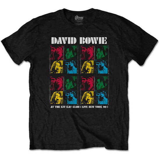 Cover for David Bowie · David Bowie Unisex T-Shirt: Kit Kat Klub (T-shirt) [size S] [Black - Unisex edition]