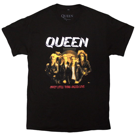 Cover for Queen · Queen Unisex T-Shirt: Crazy Little Thing (Black) (T-shirt) [size XL] (2025)