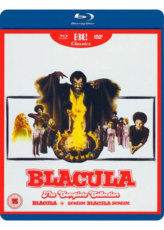 Cover for BLACULA THE COMPLETE COLLECTION Eureka Classics Dual Format Bluray  DVD · Blacula - The Complete Collection (Blu-ray) (2014)