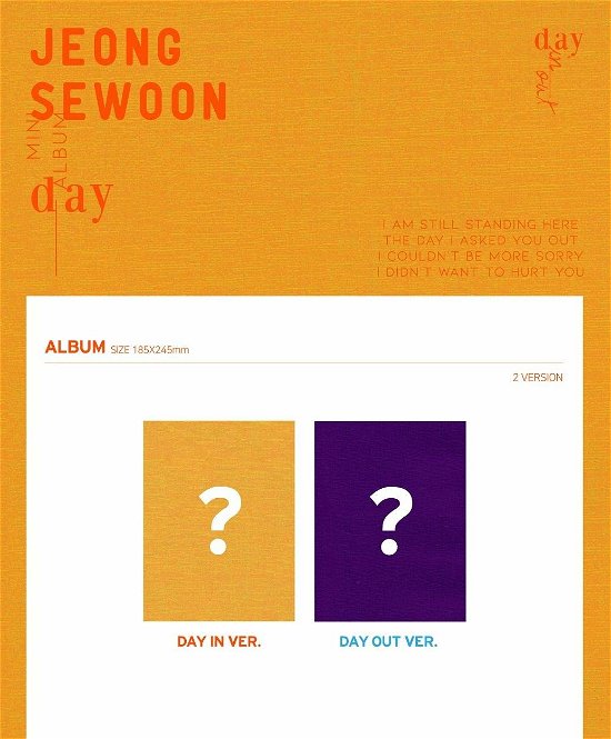 Day - Jeong Se Woon - Music - STARSHIP ENTERTAINMENT - 8804775134470 - October 2, 2019