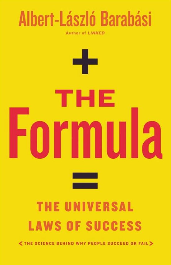 Cover for Albert-Laszlo Barabasi · The Formula: The Universal Laws of Success (Paperback Bog) (2018)