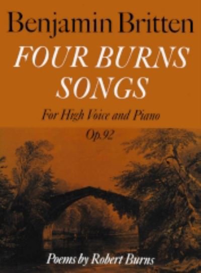 Cover for Benjamin Britten · Four Burns Songs (Paperback Book) (1998)