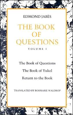 Cover for Edmond Jabes · The Book of Questions (Paperback Book) [Revised Ed. edition] (1991)