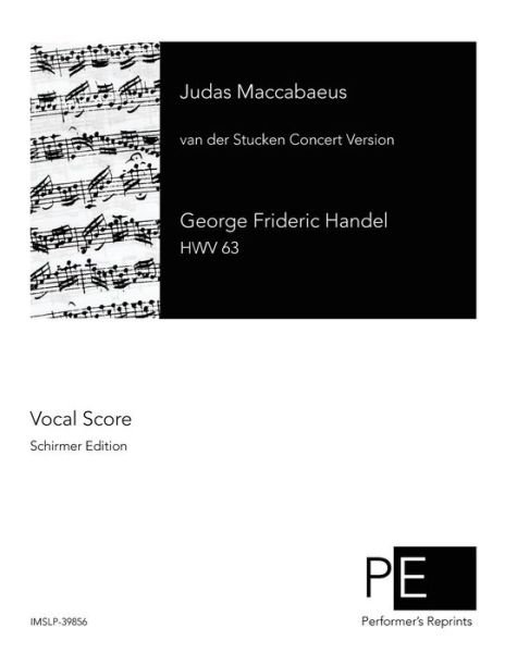 Cover for George Frideric Handel · Judas Maccabaeus (Pocketbok) (2013)
