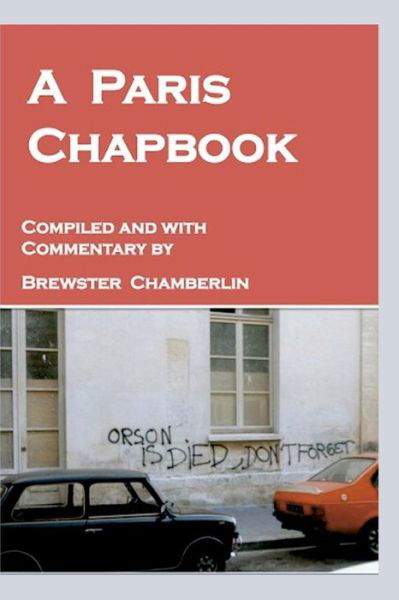 Cover for Brewster Chamberlin · A Paris Chapbook (Paperback Book) (2013)