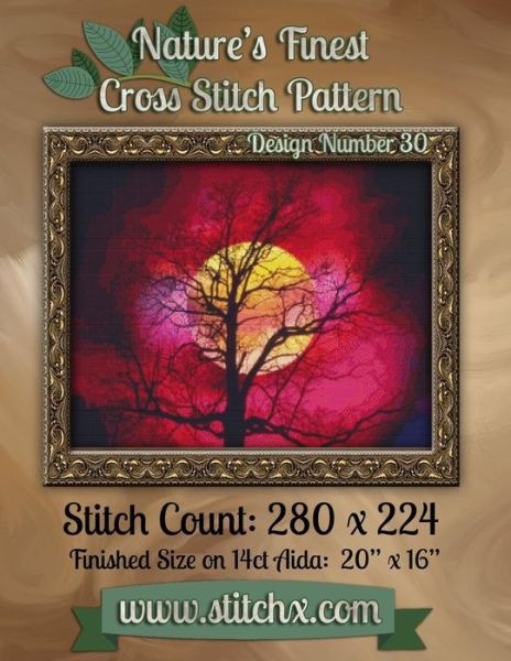 Nature's Finest Cross Stitch Pattern: Design Number 30 - Nature Cross Stitch - Książki - Createspace - 9781502562470 - 30 września 2014