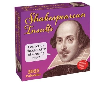 Cover for Andrews McMeel Publishing · Shakespearean Insults 2025 Day-to-Day Calendar (Calendar) (2024)
