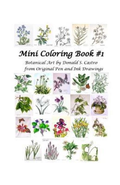 Cover for The Glens LLC · Mini Botanical Art Coloring Book (Paperback Book) (2016)