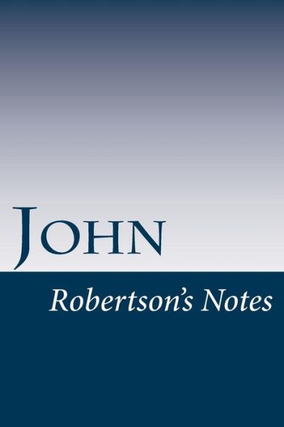 Cover for John Robertson · John (Paperback Book) (2016)