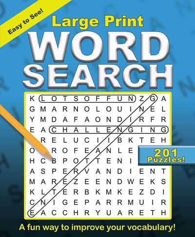 Cover for Editors of Portable Press · Large Print Word Search - Large Print Puzzle Books (Paperback Book) (2018)