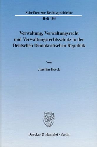Cover for Hoeck · Verwaltung, Verwaltungsrecht und (Bog) (2003)
