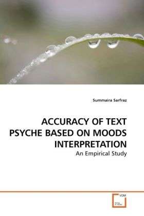 Cover for Sarfraz · Accuracy of Text Psyche Based O (Book)