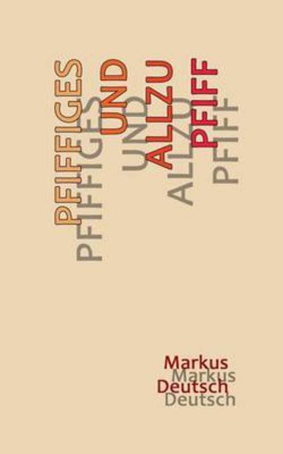 Cover for Deutsch · Pfiffiges und allzu Pfiff (Bok) (2016)