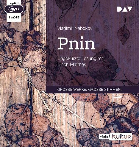 Pnin - Vladimir Nabokov - Musikk - Der Audio Verlag - 9783742421470 - 