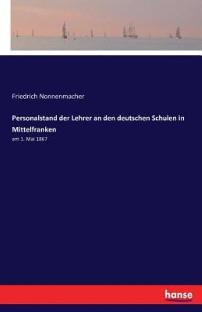 Cover for Nonnenmacher · Personalstand der Lehrer a (Book) (2016)