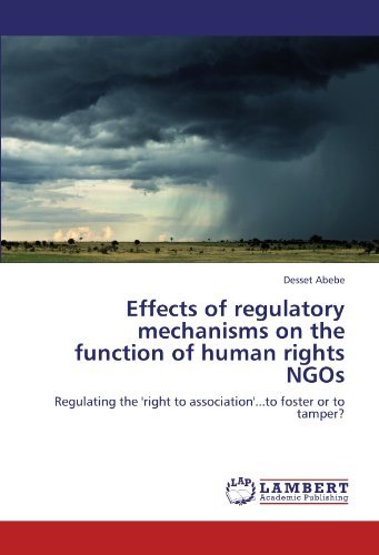 Cover for Desset Abebe · Effects of Regulatory Mechanisms on the Function of Human Rights Ngos: Regulating the 'right to Association'...to Foster or to Tamper? (Paperback Bog) (2011)