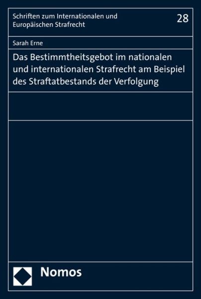 Cover for Erne · Das Bestimmtheitsgebot im national (Book) (2016)