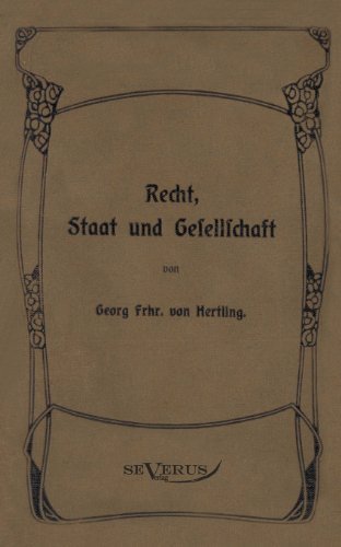 Cover for Georg Von Hertling · Georg Von Hertling - Recht, Staat Und Gesellschaft (Taschenbuch) [German edition] (2011)