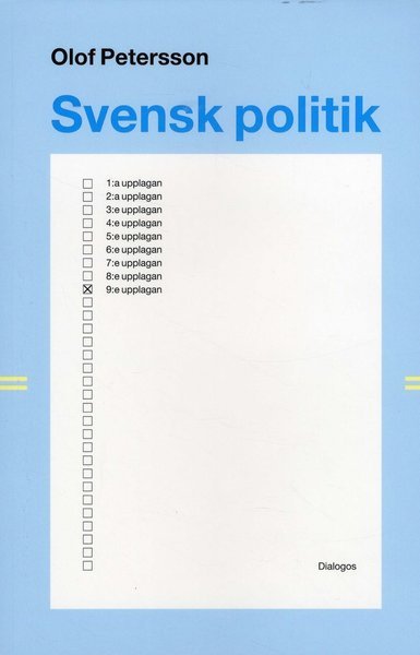 Cover for Olof Petersson · Svensk politik (Buch) (2019)