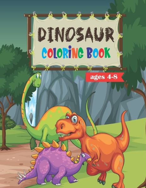 Cover for Isak Books · Dinosaur Coloring Book for Kids ages 4-8 (Paperback Book) (2021)