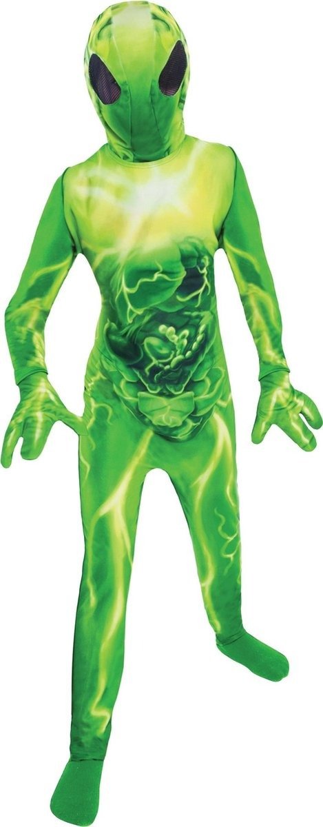 Kinderkostuum Alien Groen 4-6 jaar - Divers - Merchandise - Amscan - 0013051501471 - 