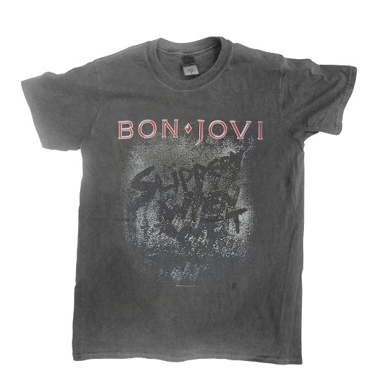 Cover for Bon Jovi · Bon Jovi: Slippery When Wet (Vintage Wash) (T-Shirt Unisex Tg. L) (N/A) [size L] [Black edition] (2018)