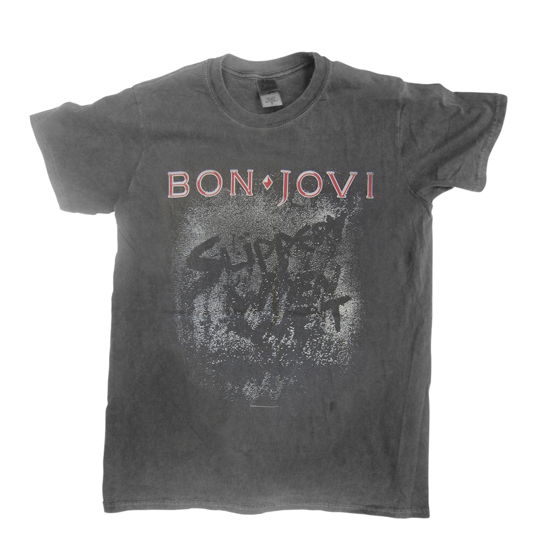 Bon Jovi: Slippery When Wet (Vintage Wash) (T-Shirt Unisex Tg. L) - Bon Jovi - Annen - PHM - 0803343197471 - 27. august 2018