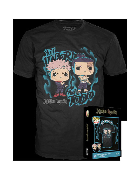 Jujutsu Kaisen Boxed Tee T-Shirt Yuji & Aoi Größe - Funko - Merchandise - Funko - 0889698727471 - 25. november 2023