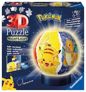 Pokémon 3D Puzzle Nachtlicht Puzzle Ball (72 Teile - Ravensburger - Koopwaar - Ravensburger - 4005556115471 - 13 juni 2023