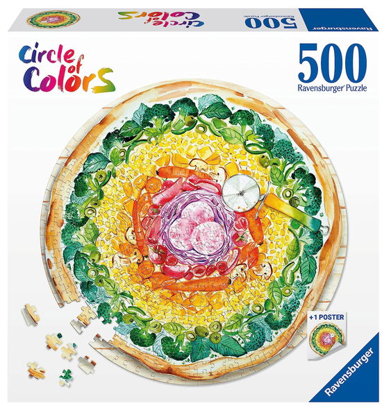 Cover for Round Puzzle · Pizza (500 Stukjes) (Pussel)