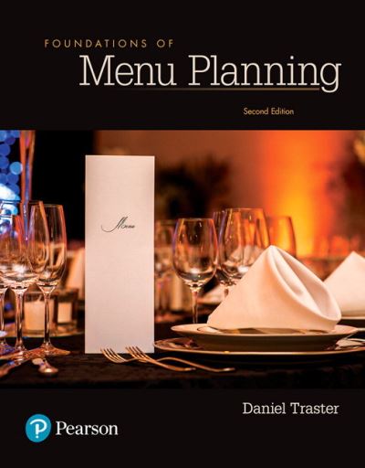 Cover for Daniel Traster · Foundations of Menu Planning (Paperback Bog) (2017)